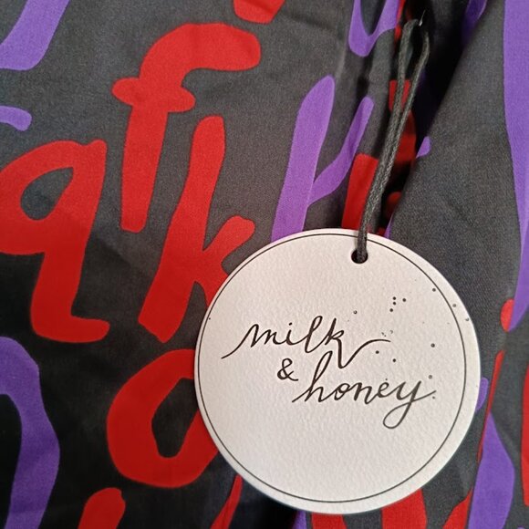 M💜Funky Colorful Purple/Red Button Down Shirt - Picture 4 of 9